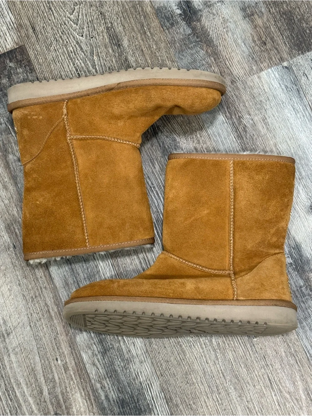 Koolaburra by Ugg Koola Short Boots Chestnut Suede 8